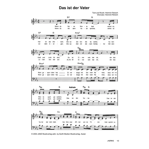 Produktbild des Artikels Das ist der Vater (Noten - Download)