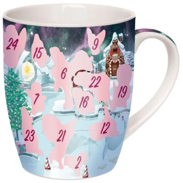 Produktbild des Artikels Adventskalender-Tasse "Polarweihnacht" ()