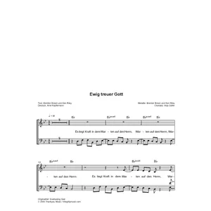 Produktbild des Artikels Ewig treuer Gott (Noten - Download)