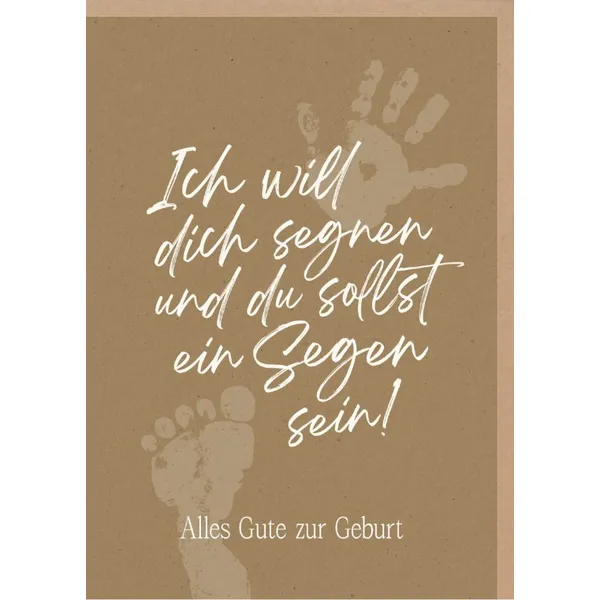 Produktbild des Artikels Faltkarte "Alles Gute zur Geburt" (Schreibwaren)