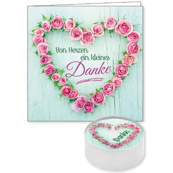 Produktbild des Artikels Lichtgruß "Von Herzen ein kleines Danke" ()