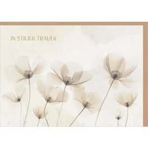 Produktbild des Artikels Faltkarte "In stiller Trauer" , veredelt (Schreibwaren)