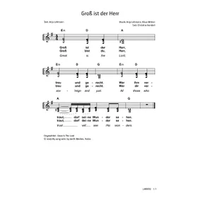 Produktbild des Artikels Groß ist der Herr (Noten - Download)