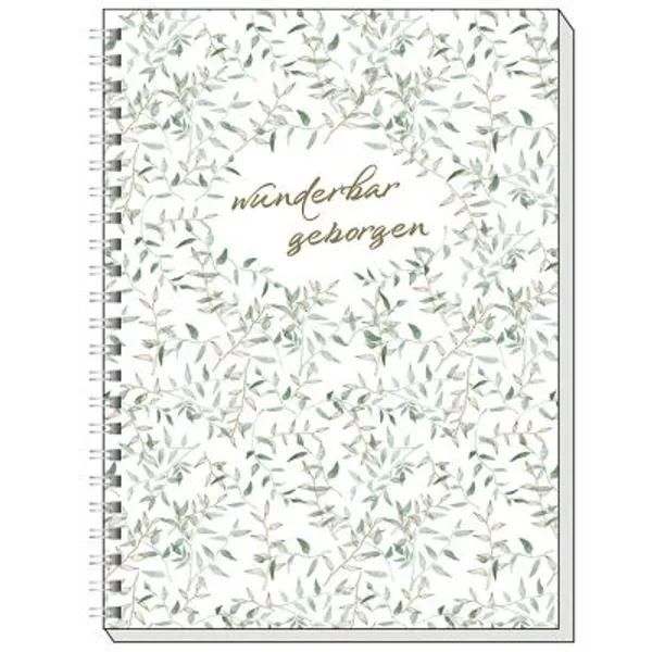 Produktbild des Artikels Memo Block A5: wunderbar geborgen (Gold-Edition) (Schreibwaren - Spiralbindung)