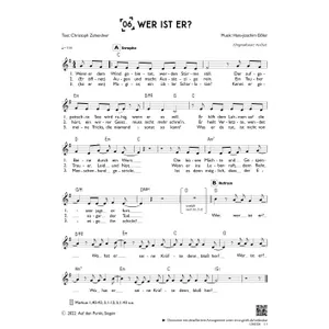 Produktbild des Artikels Wer ist er? (einstimmig) (Noten - Download)