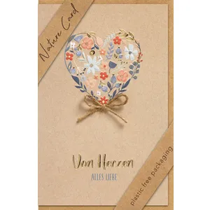 Produktbild des Artikels Faltkarte "Von Herzen" (Schreibwaren)