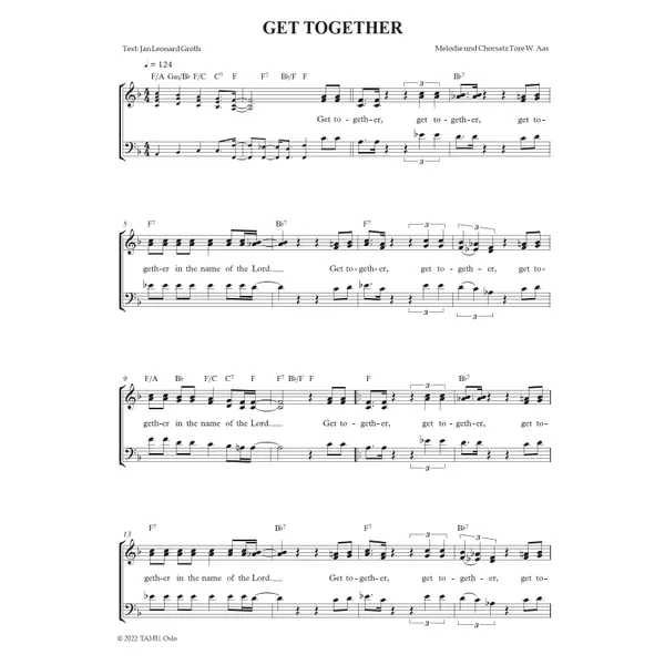 Produktbild des Artikels Get Together (Noten - Download)