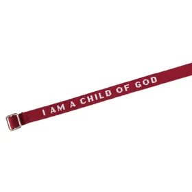 Produktbild des Artikels Armband "I Am a child of God" - dunkelrot ()