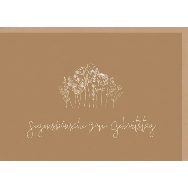 Produktbild des Artikels Faltkarte "Segenswünsche zum Geburtstag" (Schreibwaren)