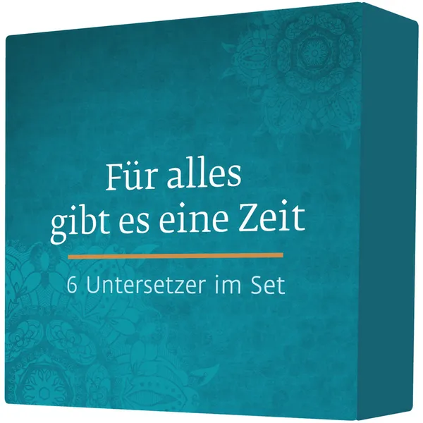 Produktbild des Artikels Untersetzer "Für alles gibt es eine Zeit" 6er-Set ()