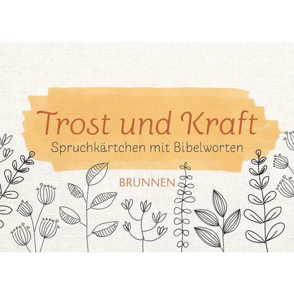 Produktbild des Artikels Spruchkärtchen mit Bibelworten 4 "Trost und Kraft" (Schreibwaren)