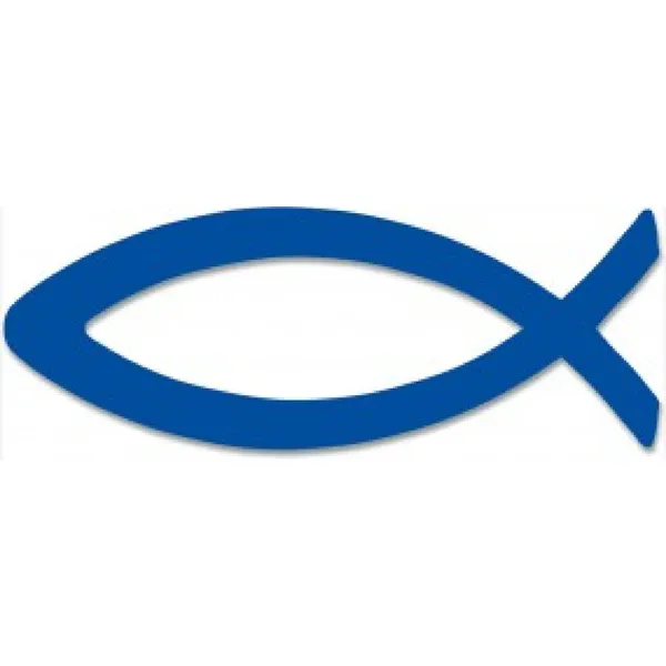 Produktbild des Artikels Fischaufkleber - blau ()