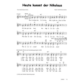 Produktbild des Artikels Heute kommt der Nikolaus (Noten - Download)