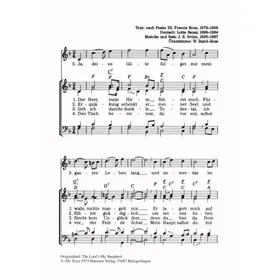Produktbild des Artikels Der Herr mein Hirte führet mich (Noten - Download)