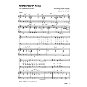 Produktbild des Artikels Wunderbarer König (Noten - Download)