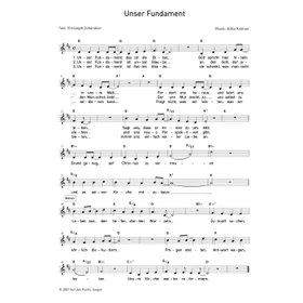 Produktbild des Artikels Unser Fundament (Noten - Download)