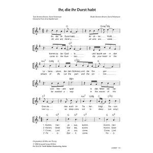Produktbild des Artikels Ihr, die ihr Durst habt (Noten - Download)