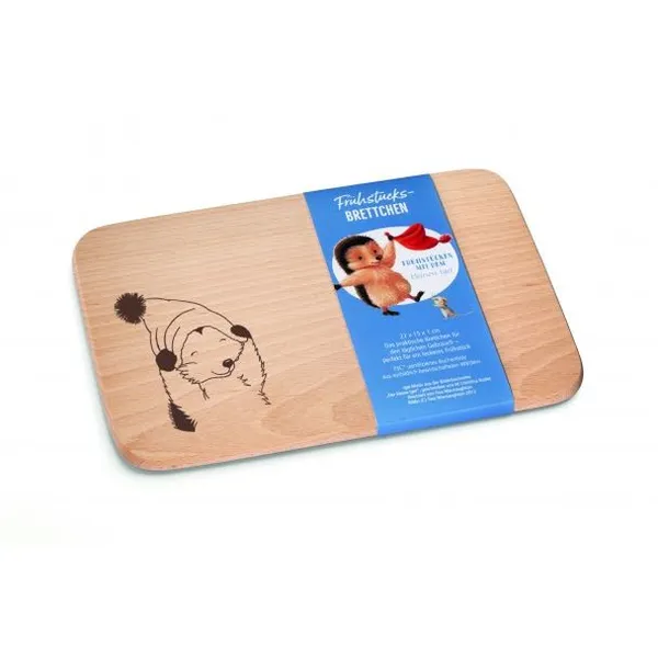 Produktbild des Artikels Frühstücksbrettchen "Kleiner Igel" - Holz ()