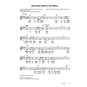 Produktbild des Artikels Das alles steht in der Bibel (Noten - Download)