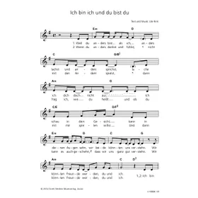 Produktbild des Artikels Ich bin ich und du bist du (Noten - Download)