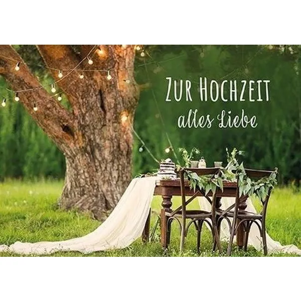 Produktbild des Artikels Faltkarte - Zur Hochzeit alles Liebe (Schreibwaren)