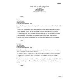 Produktbild des Artikels Josef - Gott hat alles gut gemacht (Liedtexte) (Noten - Download)