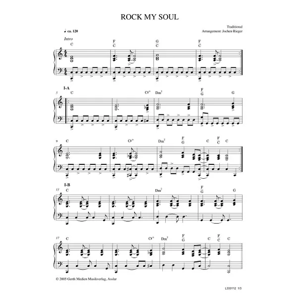 Produktbild des Artikels Rock My Soul (Noten - Download)