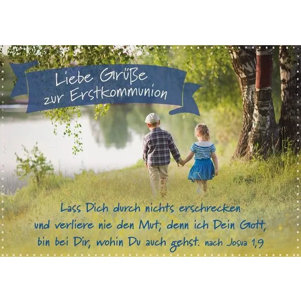 Produktbild des Artikels Faltkarte - Liebe Grüße zur Erstkommunion (Schreibwaren)