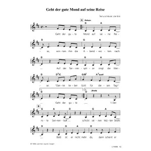 Produktbild des Artikels Geht der gute Mond auf seine Reise (Noten - Download)