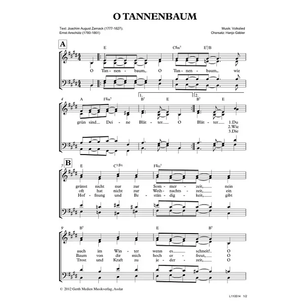 Produktbild des Artikels O Tannenbaum (Noten - Download)