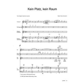 Produktbild des Artikels Kein Platz, kein Raum (Noten - Download)