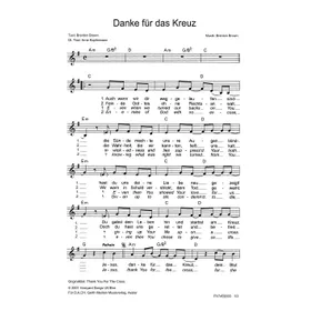 Produktbild des Artikels Danke für das Kreuz (Noten - Download)
