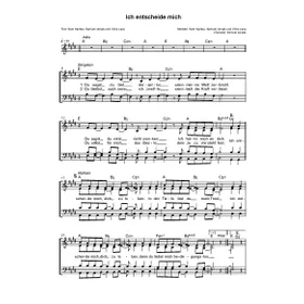 Produktbild des Artikels Ich entscheide mich (Noten - Download)