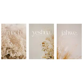 Produktbild des Artikels Poster-Set A3: ruach.yeshua.jahwe. ()