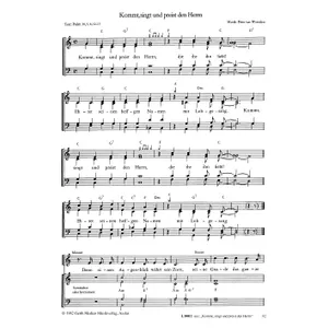 Produktbild des Artikels Kommt, singt und preist den Herrn (Noten - Download)