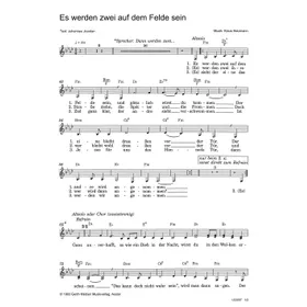 Produktbild des Artikels Es werden zwei auf dem Felde sein (Noten - Download)