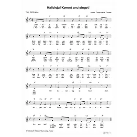 Produktbild des Artikels Halleluja! Kommt und singet! (Noten - Download)
