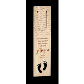 Produktbild des Artikels Lesezeichen "Spuren im Sand" (Schreibwaren)