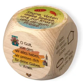 Produktbild des Artikels Gebetswürfel "Tischgebete" - groß ()