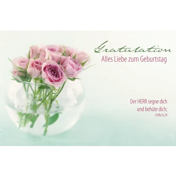 Produktbild des Artikels Faltkarte "Gratulation" Alles Liebe zum Geburtstag (Schreibwaren)