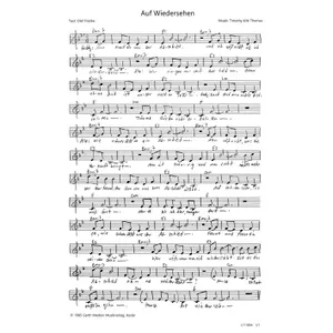 Produktbild des Artikels Auf Wiedersehen (Noten - Download)