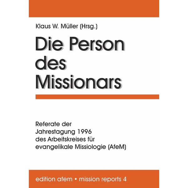 Produktbild des Artikels Die Person des Missionars (Buch - Broschiert)
