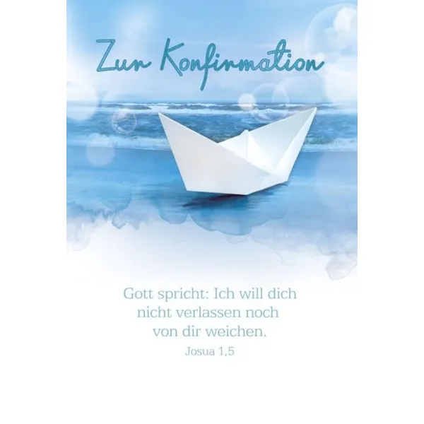 Produktbild des Artikels Faltkarte - Konfirmation Jos.1,5 (Schreibwaren)