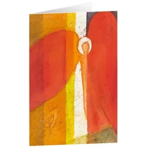 Produktbild des Artikels Kunstkarten "Roter Engel" 5 Stk. (Schreibwaren)