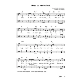 Produktbild des Artikels Herr, du mein Gott (Noten - Download)