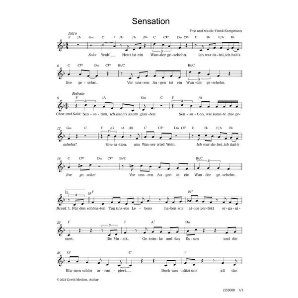 Produktbild des Artikels Sensation (Noten - Download)