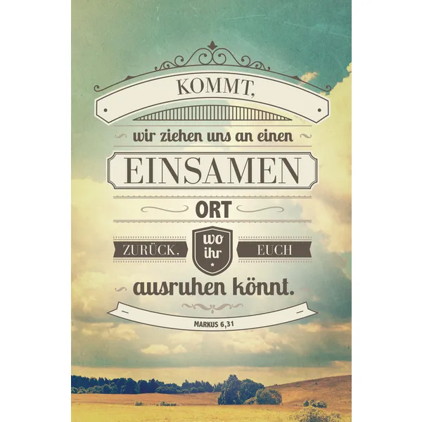 Produktbild des Artikels Leinwand WortProjekt "Wo ihr euch ausruhen könnt" ()