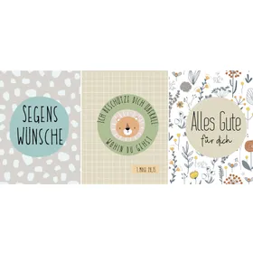Produktbild des Artikels Faltkarten-Set "Wünsche" (Schreibwaren)