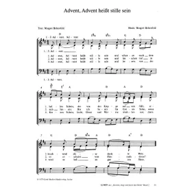 Produktbild des Artikels Advent, Advent heißt stille sein (Noten - Download)