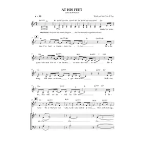 Produktbild des Artikels At His Feet (Noten - Download)